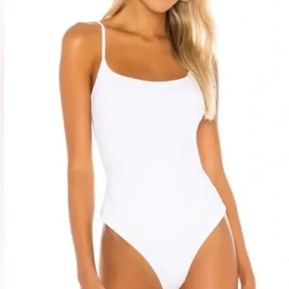 House of Harlow 1960 All Day Contour Bodysuit - L - Blue - Picture 3 of 12